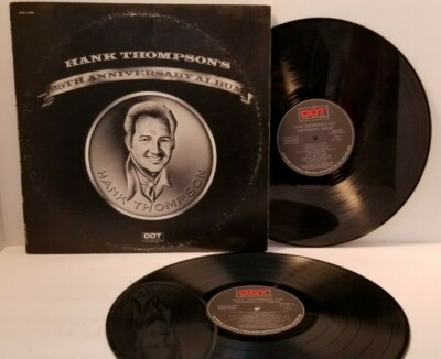 HANK THOMPSON 25th Anniversary Album 2xLP Dot DOS-2-2000 - Play Tested EX-  *A9