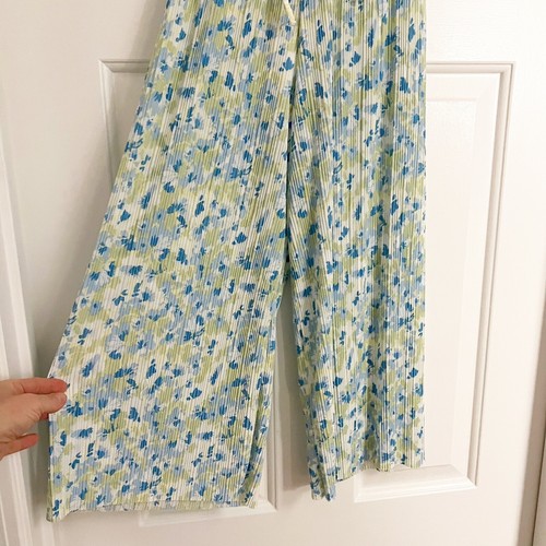 NWT Zara Girls Floral Pleat Culottes Baggy Wide Pants Boho Crew Pointelle 7 - Picture 3 of 8