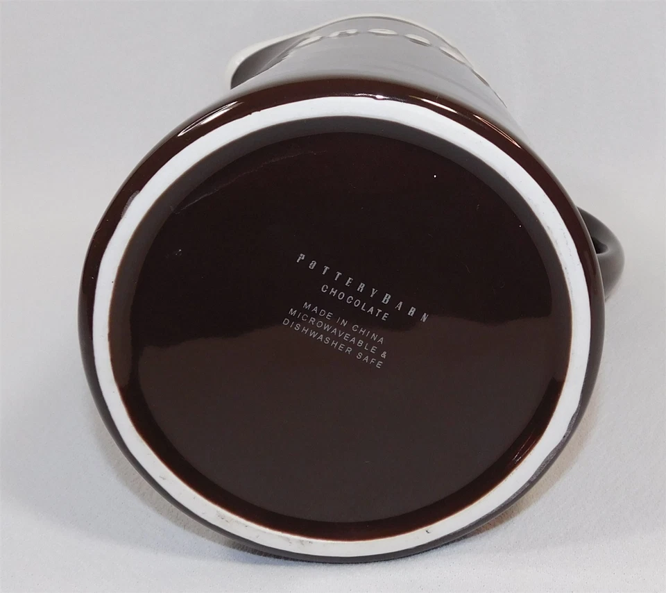 Olla de chocolate Pottery Barn jarra tamaño completo 9,25" nueva sin etiquetas Foto 4 de 4
