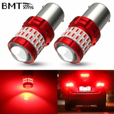 2x 1156 Red Interior LED Sleeper Dome Cab Light Bulb For Freightliner Cascadia