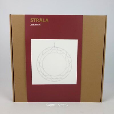 IKEA STRÅLA LED Pendant Lamp 15'' Strala White Light New 605.629.74 