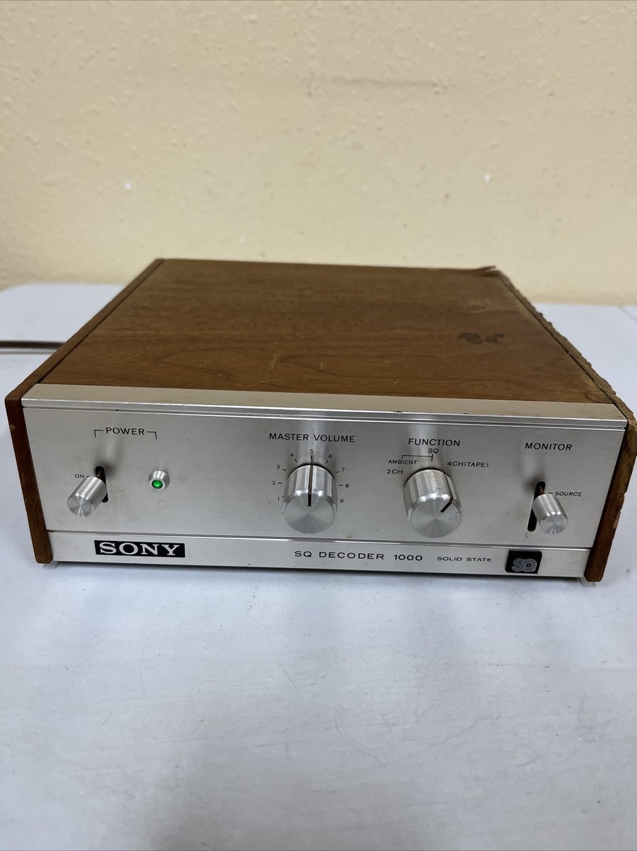 Sony SQ Decoder Solid State Model SQD-1000 TESTED&WORKING | eBay