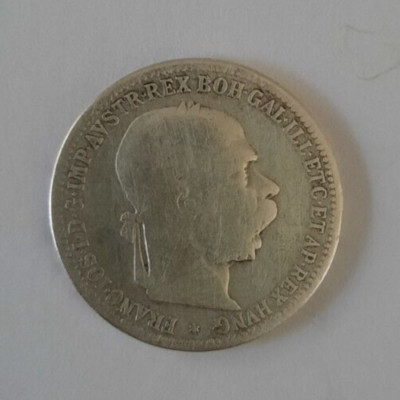 1893 1 Corona Austrian Empire Franz Joseph I bust right laurel crown,Imper crown