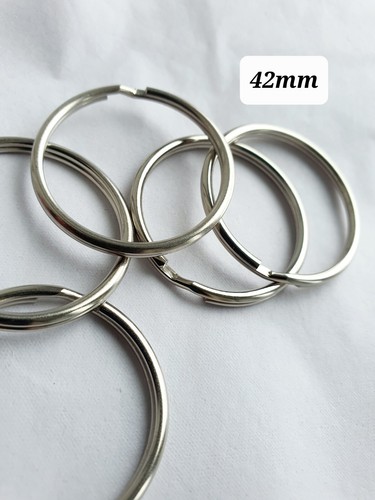 Keyring Split Rings Silver Small Large Key Ring 15 20 25 30 42 Jewellery Making - 第 12/12 張圖片