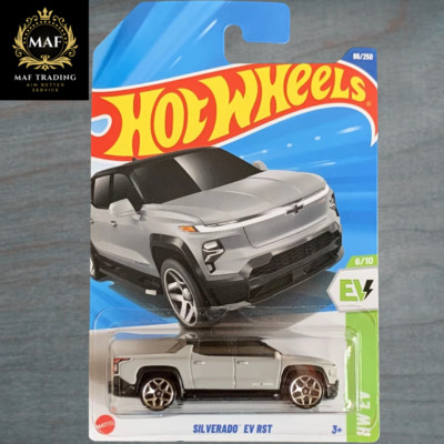 Hot Wheels Silverado EV RST Grey #86 Mainline 2025 Case D | New Chevy