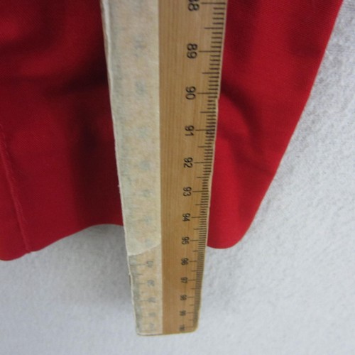 Zara Woman Pants Womens Large 14 Red Tapered High Rise Trousers Stretch Work - Picture 12 of 15