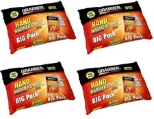 (4) Grabber Warmer HWPP10 10 pair packs Big Pack Foil Bag Hand Warmers (40 pair)