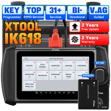 XTOOL USED IK618 Key Programming Tool All System Diagnostic Scanner E.CU Coding