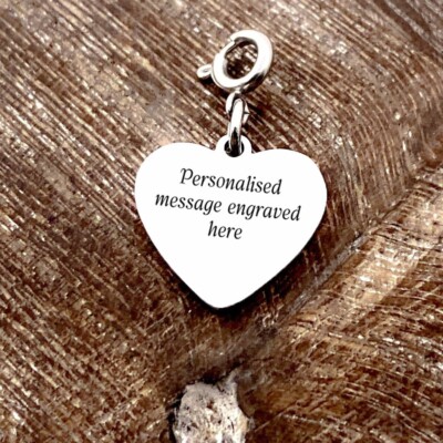 Personalisierter Schmuck Kindernamen 2 Seiten Gravur / Text / Datum