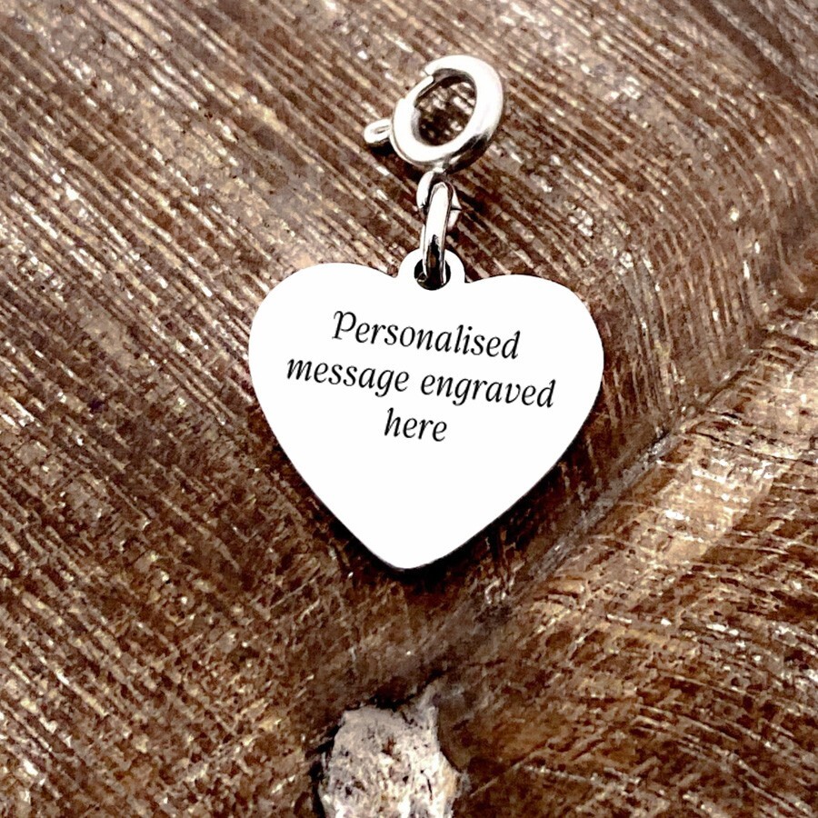 Joyería Personalizada para Niñas, 2 Lados Grabado Cualquier Mensaje/Redacción/Fecha