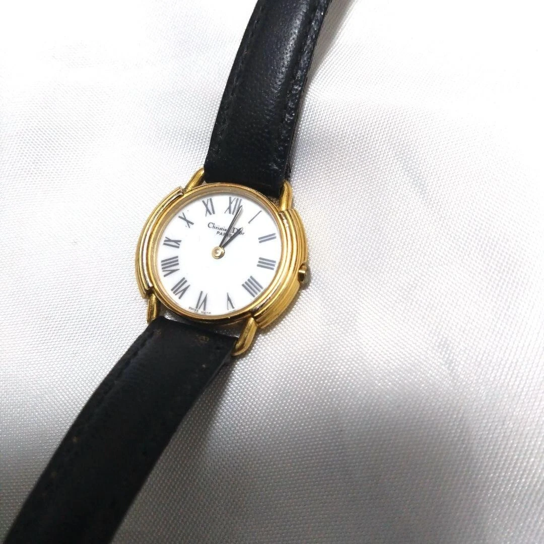 Montre Christian Dior vintage ceinture cuir larginc occasion décontractée élégante 202502M