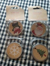 Primitive Country Farmhouse Christmas Craft Gift Tags 4 designs