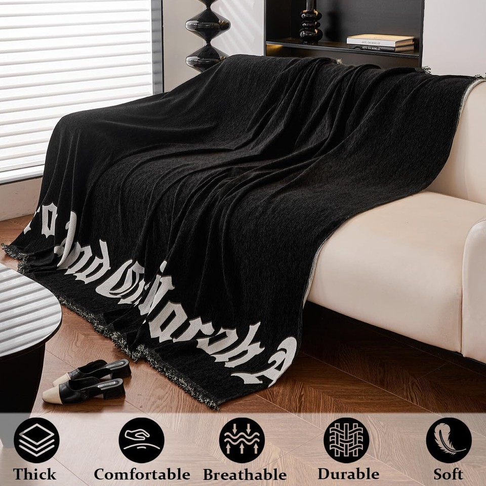 THASF Chenille Sofa Towel Sofa Blankets L Shaped Couch Covers for