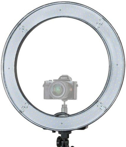 Prismatic 18 inch LED Halo Bi-Color Ring Light Dimmable 55W 5500K - Picture 2 of 8