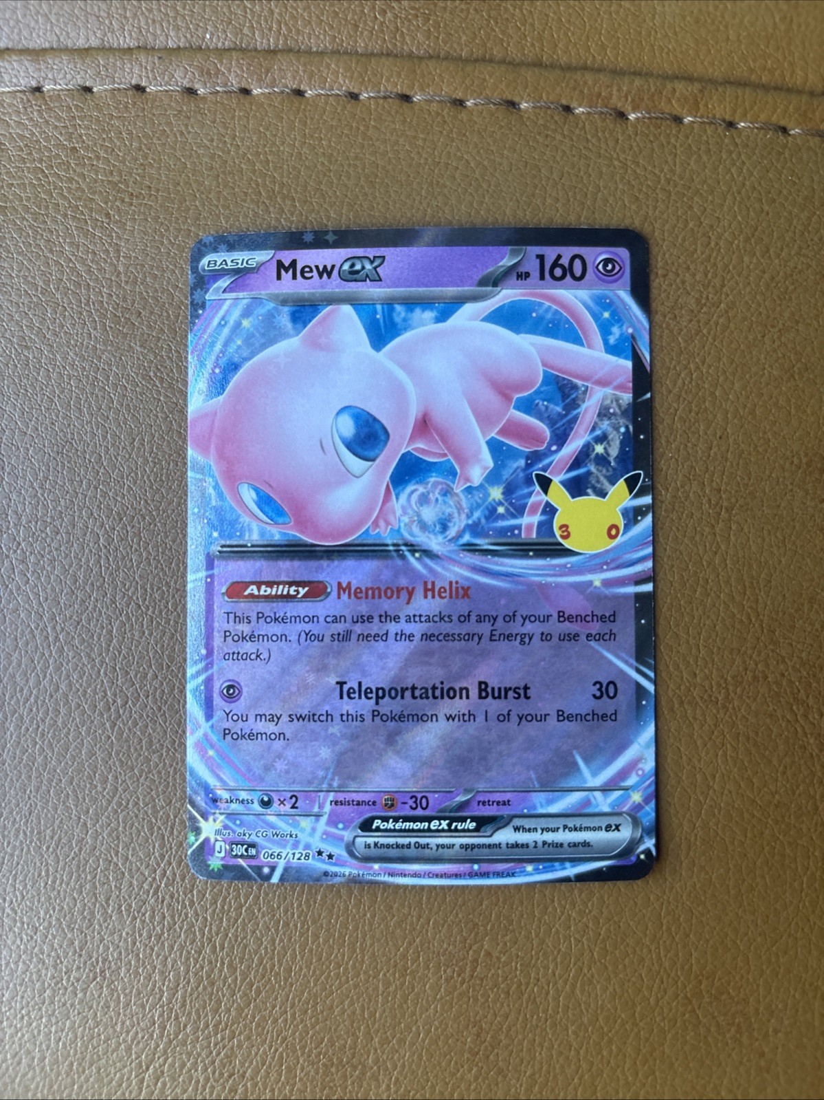 Mew ex - 066/128 - 30th Celebration - Pokemon - NM
