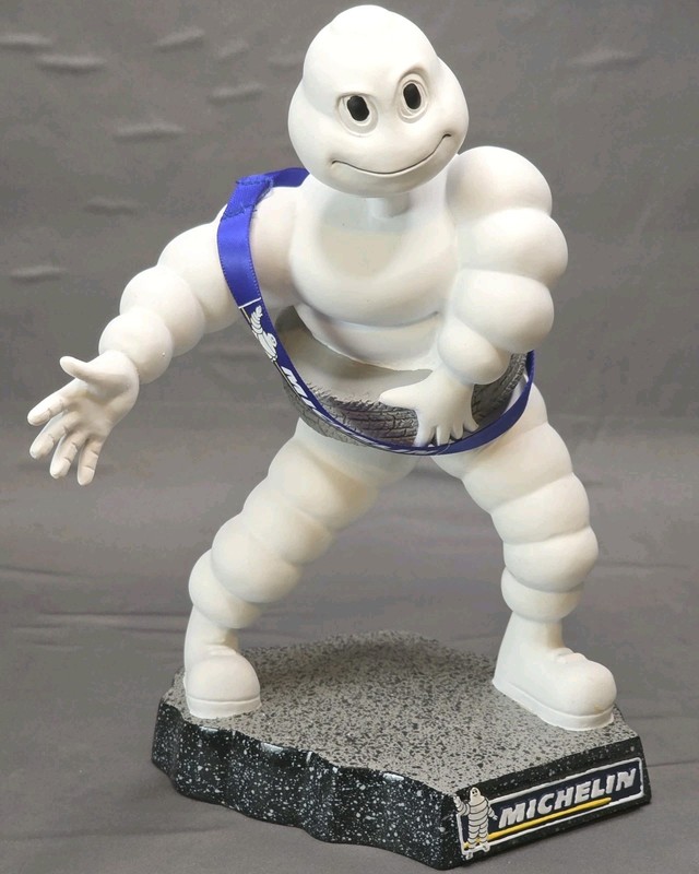 BIB MICHELIN MAN 8" BOBBLEHEAD DOLL PROMOTIONAL ITEM MICHELIN TIRE MAN FIGURE