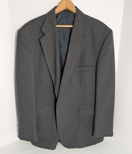 Stafford Men's Gray Wool Blend Sport Coat/Jacket Size 44S