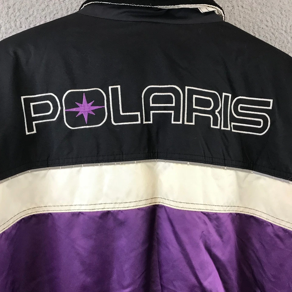 Jaqueta Bombardeiro Vintage Polaris Snowmobile Corrida Tamanho Grande Feminina - Imagem 4 de 4
