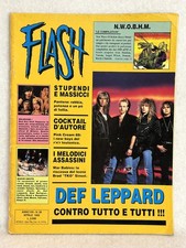 REVISTA FLASH (ITALIA) ABRIL 1992 #39 DEF LEPPARD PANTERA CHILES ROJOS PICANTES
