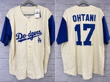 Men's Cream Los Angeles Dodgers Shohei Ohtani Full-Button Jersey 2XL