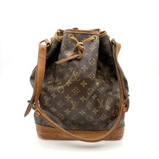 Auth Louis Vuitton M42224 Monogram Noe Drawstring Shoulder Bag 2Y6659
