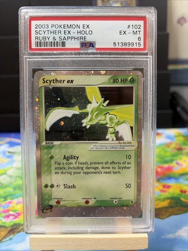 Scyther ex graded PSA 6 for sale on eBay