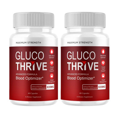 2-Pack Gluco Thrive Capsules - GlucoThrive Blood Health Optimizer - 120 Caps