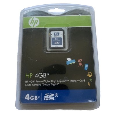 HP 4GB SDHC Secure Digital High Capacity SD Speicherkarte Neu/Versiegelt