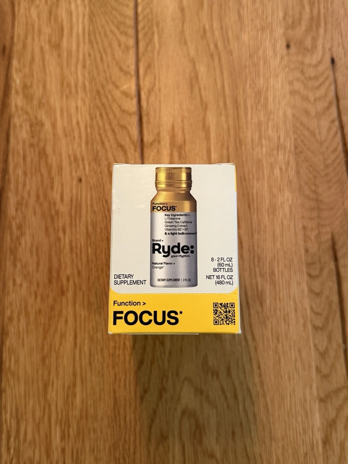 Ryplenish Ryde Focus 8 Bottles 60ml Each Vitamins - Brand New BBE May 2026 2