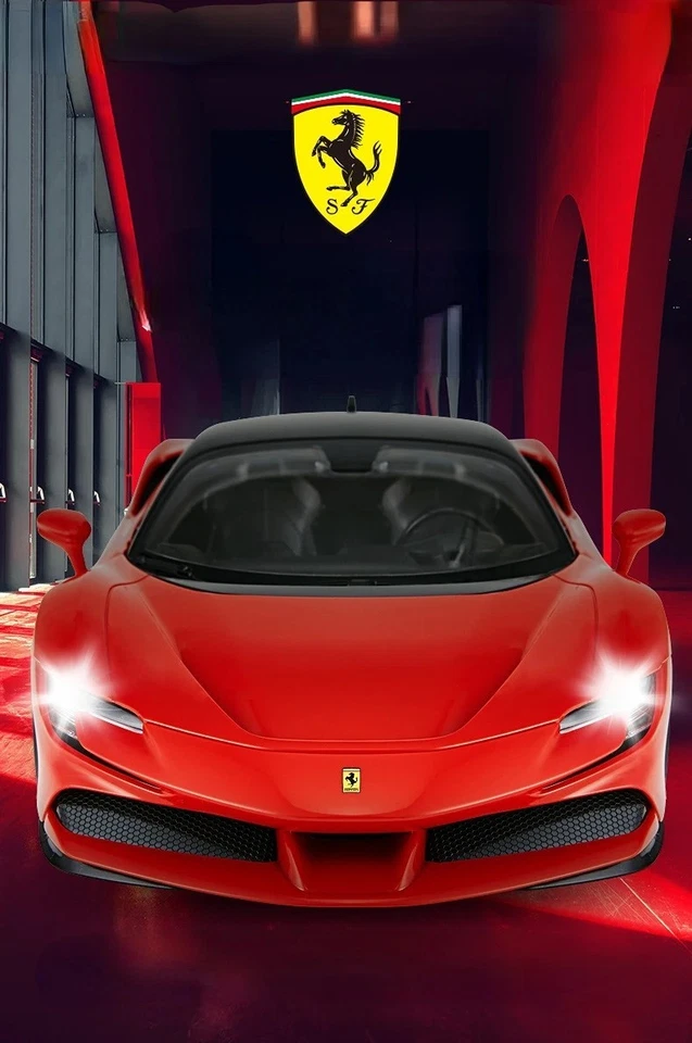 Rastar 1:14 Ferrari SF90 Stradale RC Car Remote 2.4 GHz LED Lights Red - Image 3 of 4