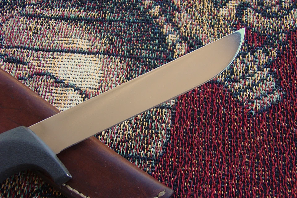 Cuchillo fijo Gerber Shorty vintage con la marca de espada Foto 3 de 4