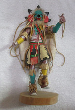 VERY NICE HOPI MORNING SINGER KACHINA--SIGNED--NR!
