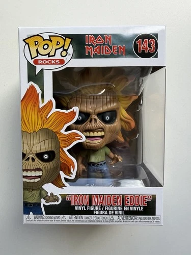 Funko Pop! Rocks Vinyl: Iron Maiden Eddie #143 w/ Protector First Album Cover