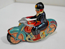 POLICE PATROL TIN FRICTION MOTORCYCLE Japan-Works
