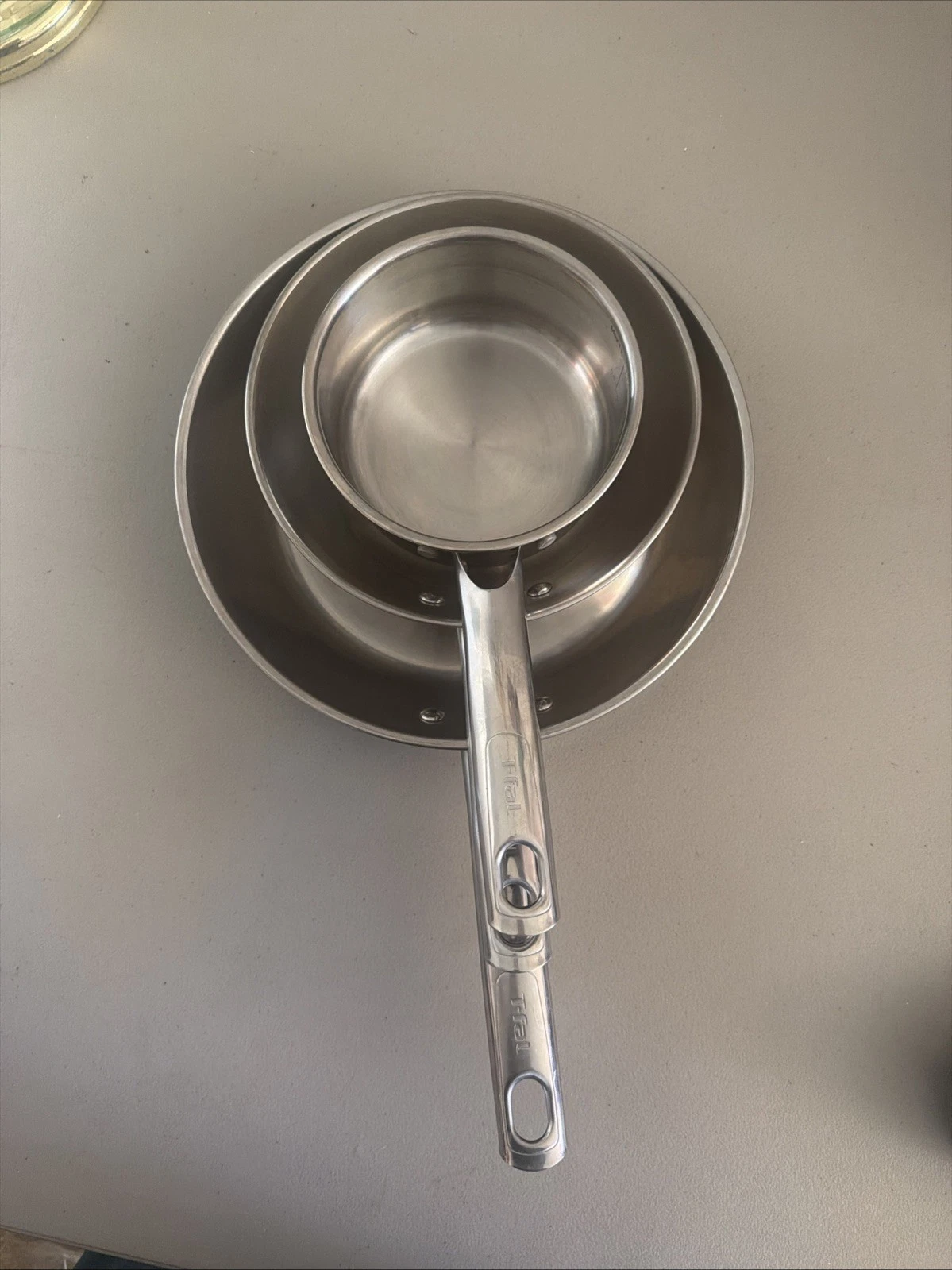 3pc T-Fal Stainless Steel Pans Pot Bundle
Opens in a new window or tab