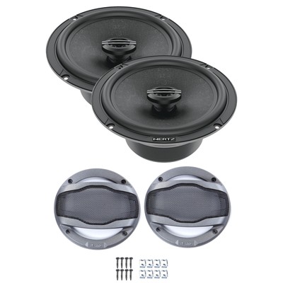 Hertz Cento CX 165 6 1/2'' 2-Way Coax Pair with 1 set CG 165 Grills