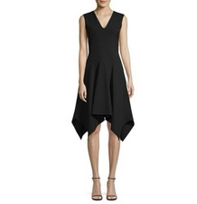 Josie Natori Black Dress Sleeveless Size 4