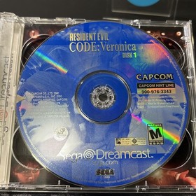 Resident Evil CODE: Veronica (Sega Dreamcast, 2000) NTSC CIB w/ reg card