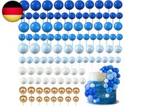 108 StüCk Tortendeko Kugeln Cake Topper, Mini-Ballons Tortenaufleger, Diy