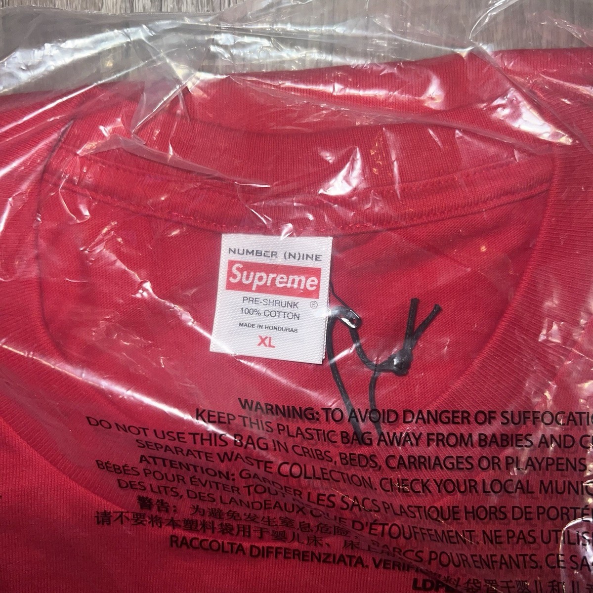 Supreme Number (N)ine Nine Manson Tee Red Size: XL | eBay