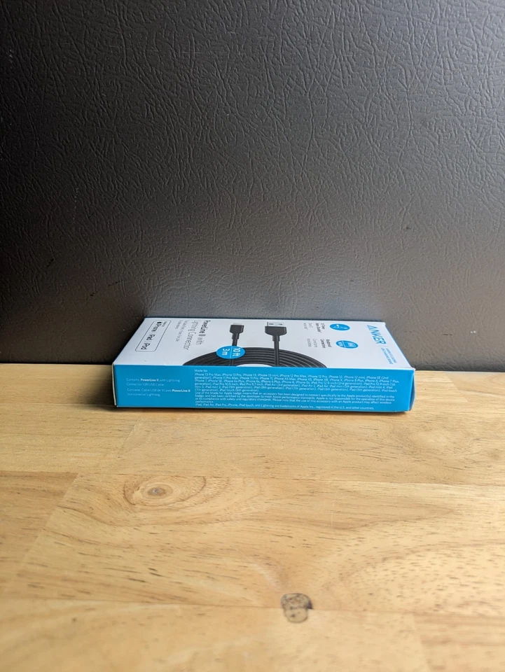 Cable de carga MFI Anker 10 pies Powerline II iPhone carga rápida 8 pines Foto 4 de 4