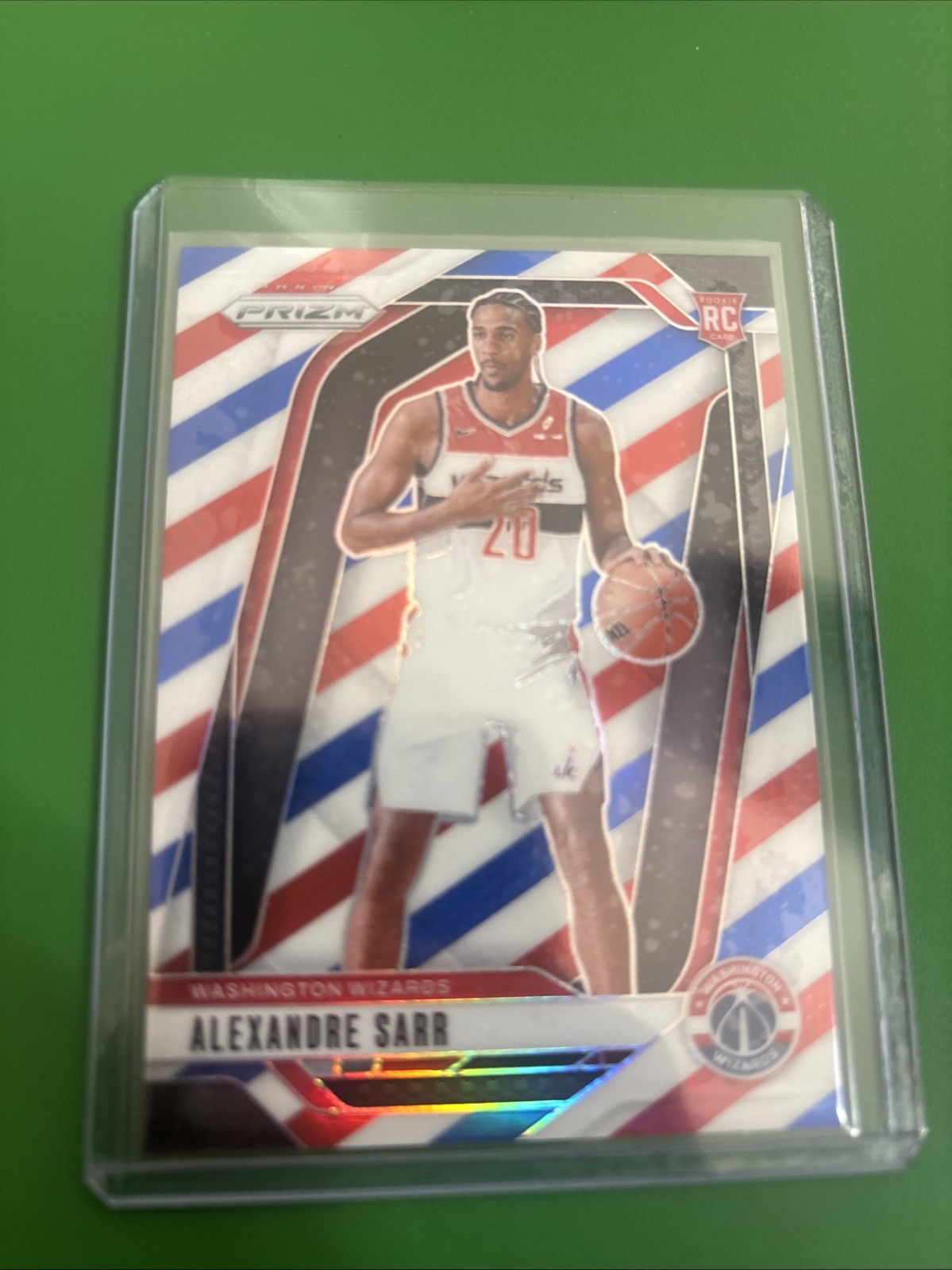 2024-25 Panini Prizm - Alexandre Sarr #264 Red White & Blue Prizm (RC)