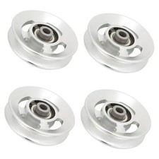 Aluminum Pulley Wheel, 4 Pack Universal Aluminum Alloy Bearing Pulley Wheel