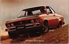 1974 BUICK OPEL MANTA RALLYE Car Adv. Postcard BUNNELL BUICK / Willimantic CT
