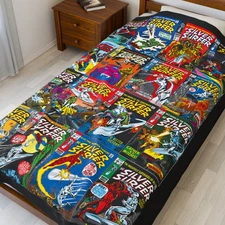 Silver Surfer Blanket - Classic Silver Age Art - Marvel Comics - Soft & Comfy