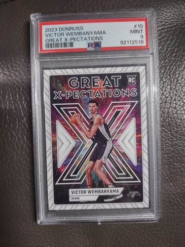🔥2023-24 Panini Donruss - Great X-Pectations Victor Wembanyama #10 (RC) PSA 9