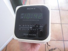 VNTG SONY ICF-C120 Dream Machine Cube AM/FM Radio Alarm Clock - TESTED WORKS
