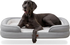 Orthopedic XL Dog Bed for Large Dogs with Faux Fur Top, Waterproof Pet Couch Bed