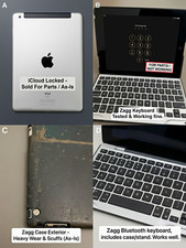 ZAGG Bluetooth Keyboard Folio Case w/ Integrated Stand for Apple iPad, Black