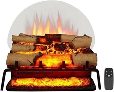 LegendFlame Electric Fireplace Log Set, 23" Freestanding Heater with Remote
